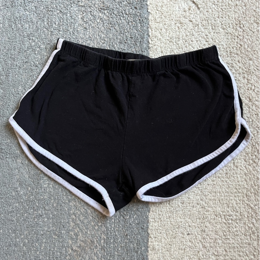 Bozzolo Black and White Women's Athletic Shorts